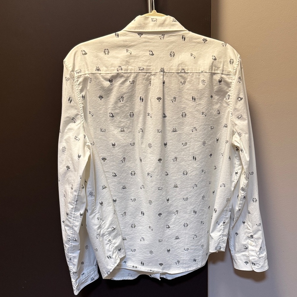 Banana Republic Women's Quinn Boy Fit Button Down Shirt Size L Very Good Con - Picture 7 of 10